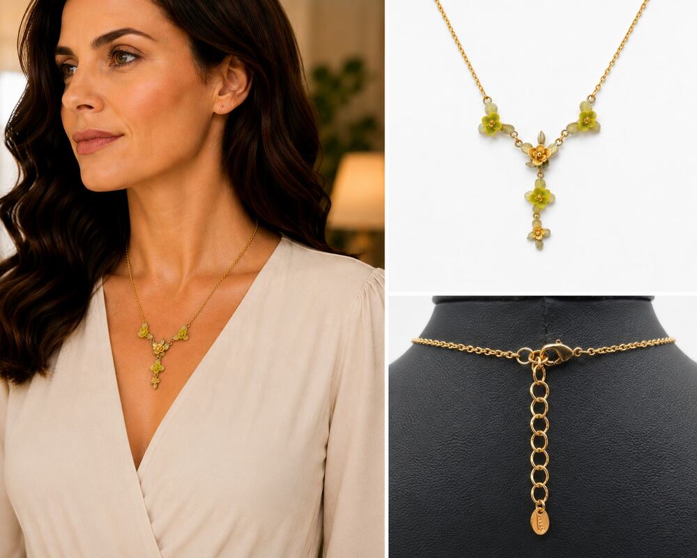Michael Michaud Desert Flower Pendant Necklace